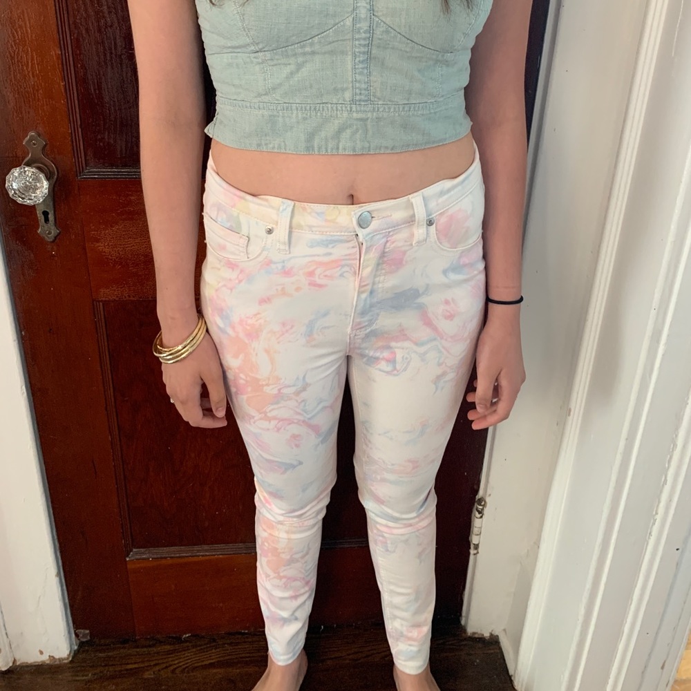 Free people tie dye jeans